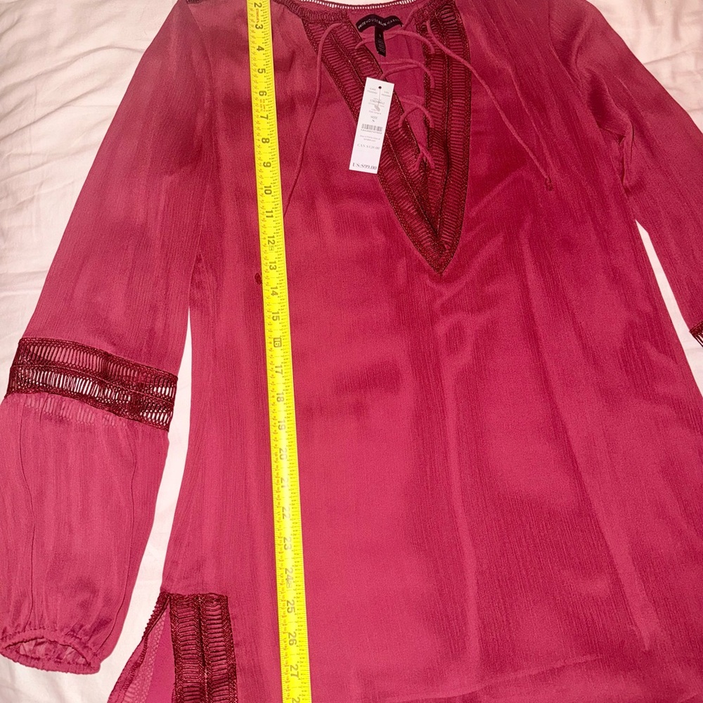 White House Black Market Burgundy-red Blouse, brand new with tag - Picture 5 of 7